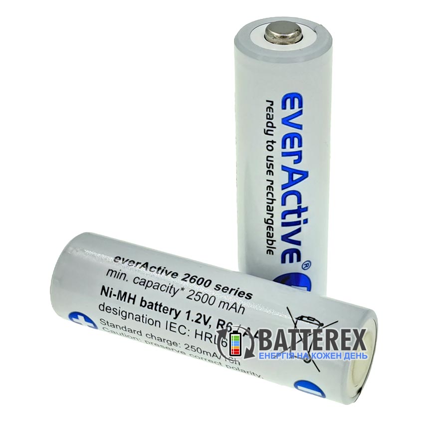 Пальчикові АА акумулятори EverActive 2600 mah