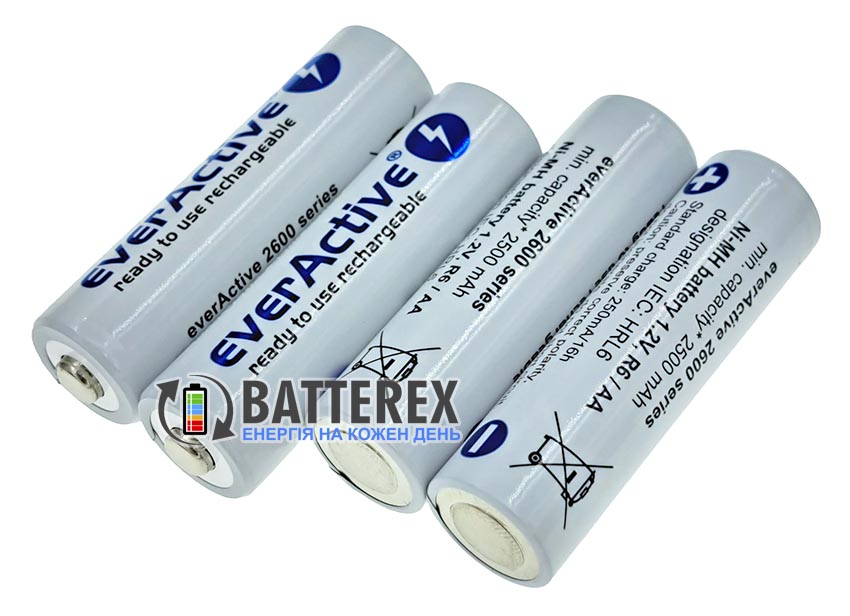 Пальчикові АА акумулятори EverActive 2600 mah