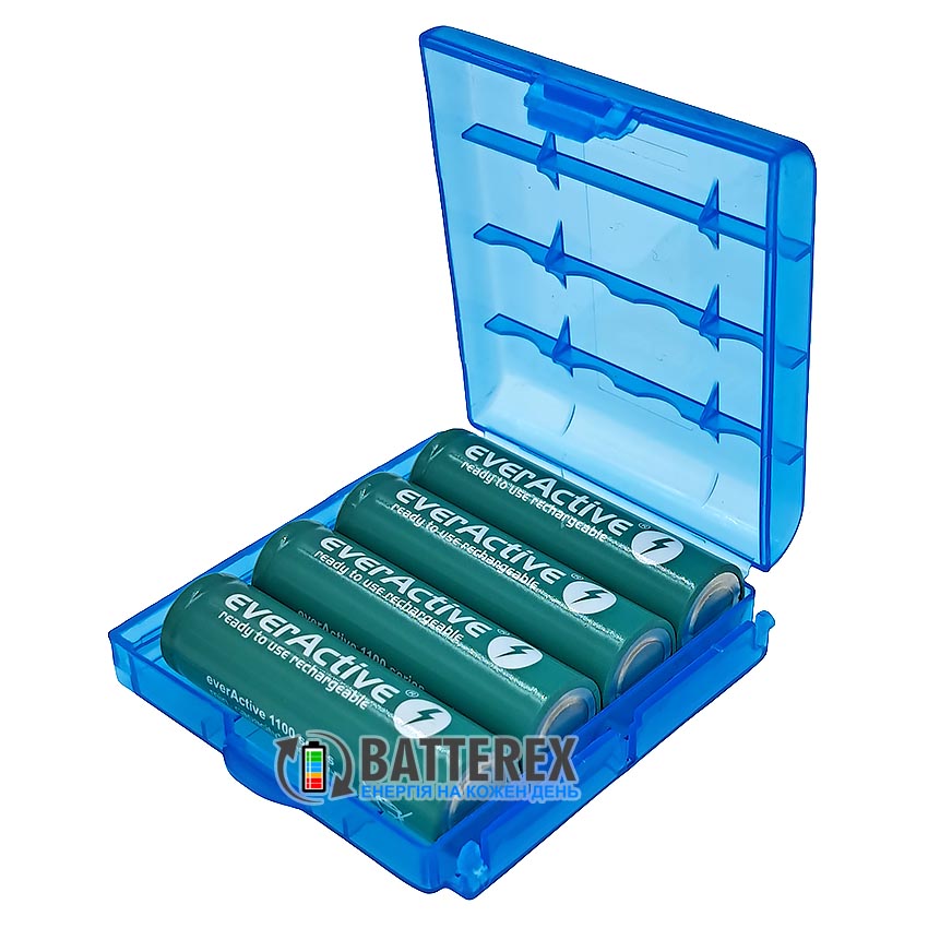 Акумулятори AA Everactive Infinity Line 1100 mah, упаковка 4 шт в пластиковому боксі