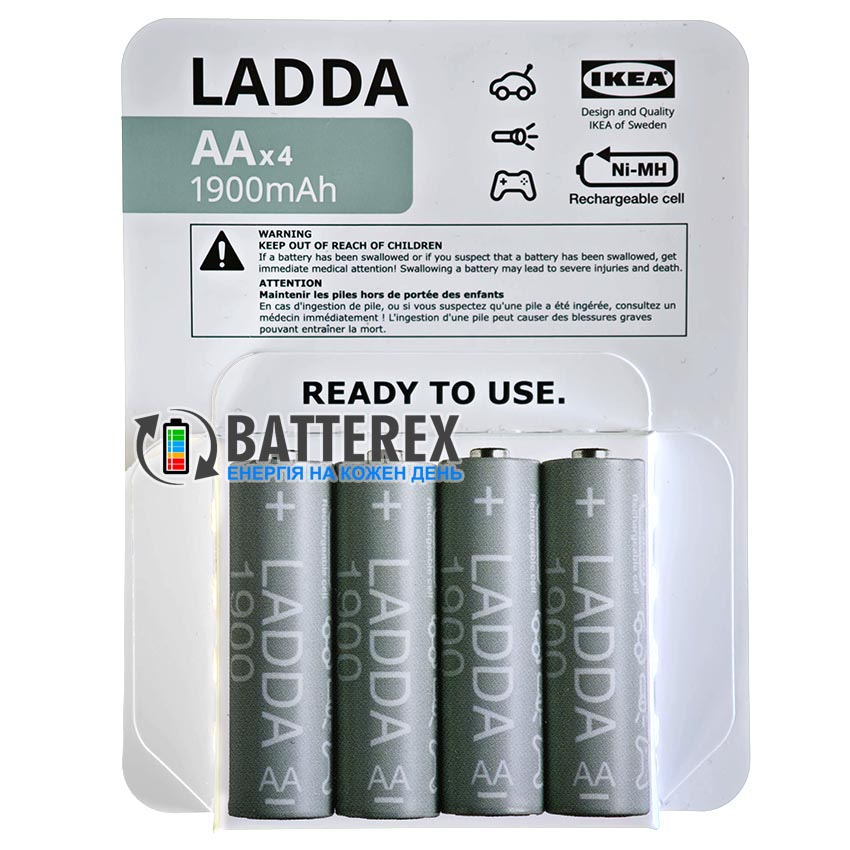 AA IKEA LADDA 1900mah Made in Japan