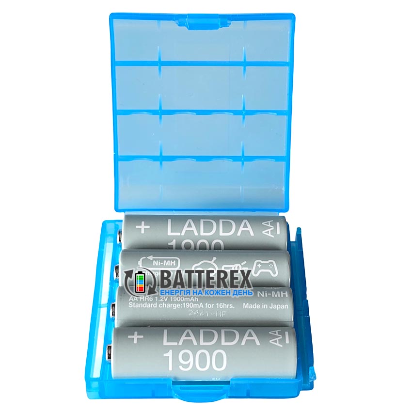 AA IKEA LADDA 1900mah Made in Japan упаковка 4 шт. в пластиковому боксі