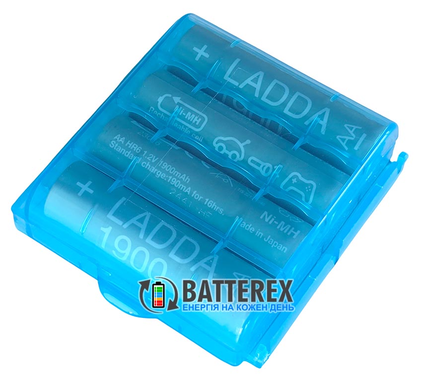 AA IKEA LADDA 1900mah Made in Japan упаковка 4 шт. в пластиковому боксі