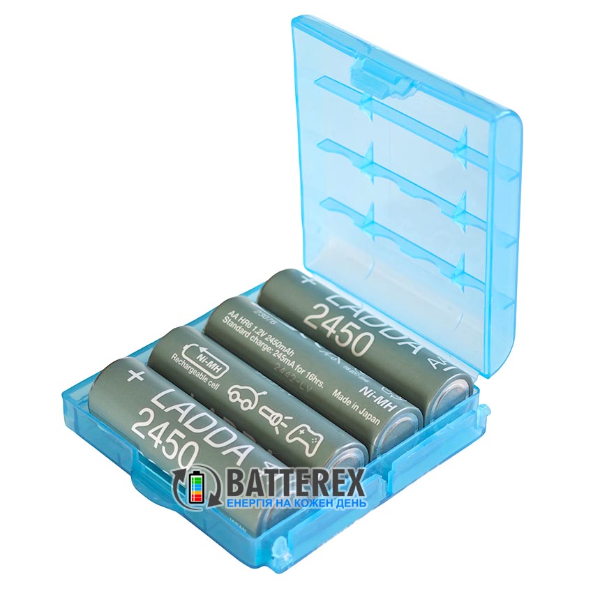 AA IKEA LADDA 2450mah Made in Japan, упаковка 4 шт. в пластиковом боксе
