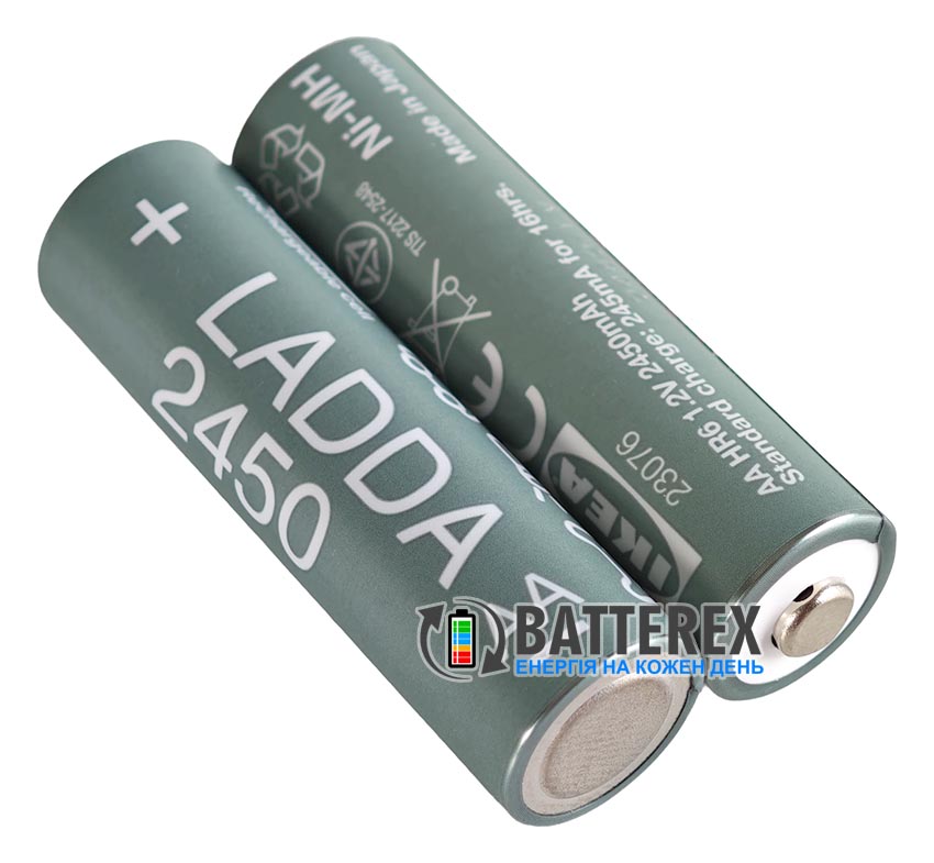 AA IKEA LADDA 2450mah Made in Japan