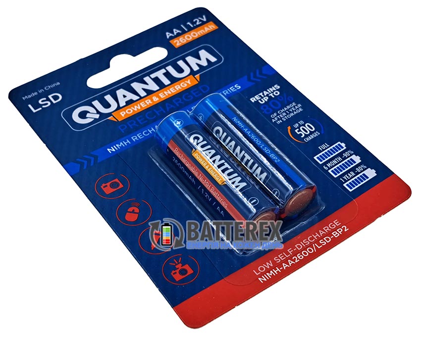 Акумулятори пальчикові AA NiMH Quantum 2600mah 1.2V