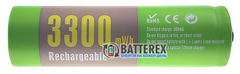 Аккумулятор AA Li-ion 1.5V Soshine 3300 mWh