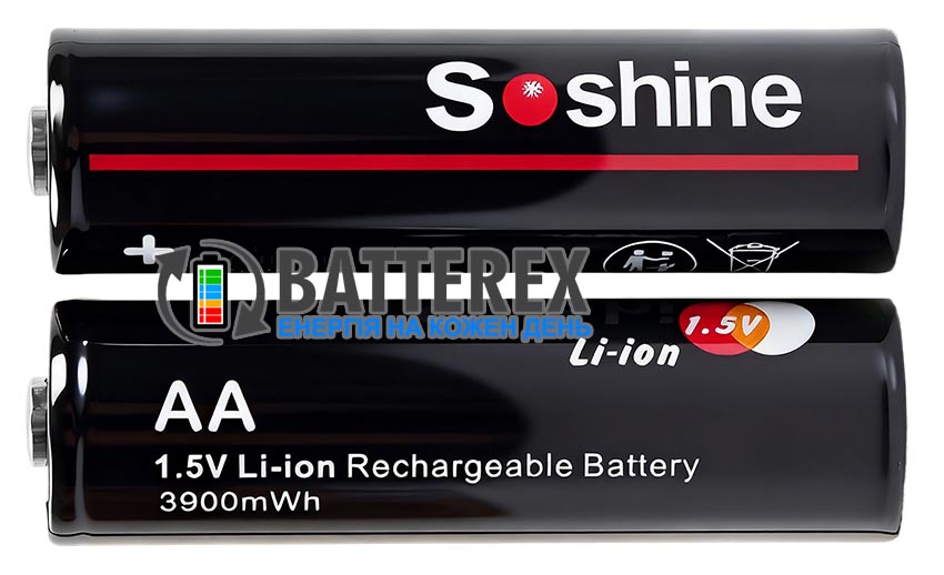 AA Li-ion Soshine 3900mWh 2590mAh 1.5V