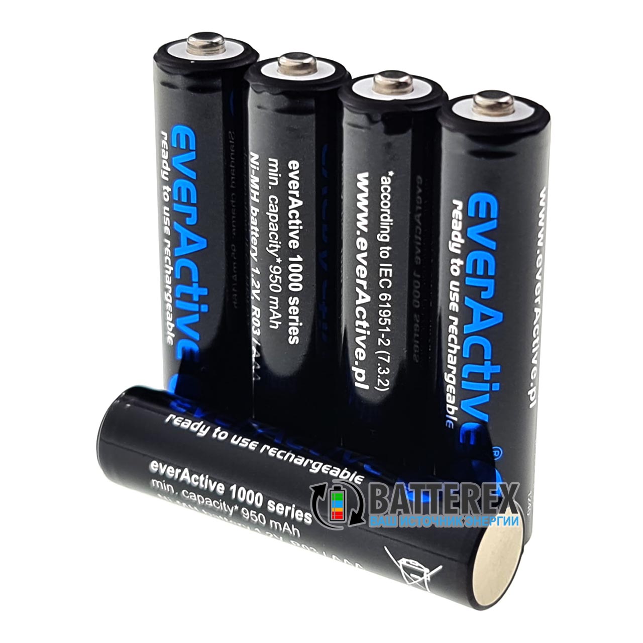 Купить ААА аккумуляторы EverActive 1000mah Limited Edition