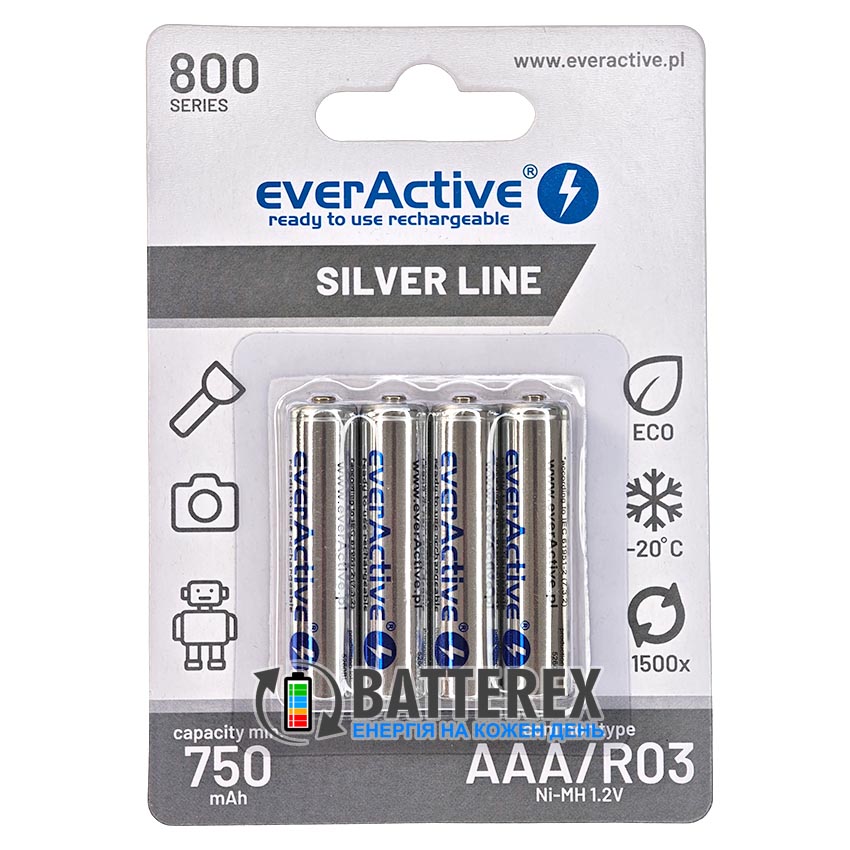 AAA EverActive 800mah