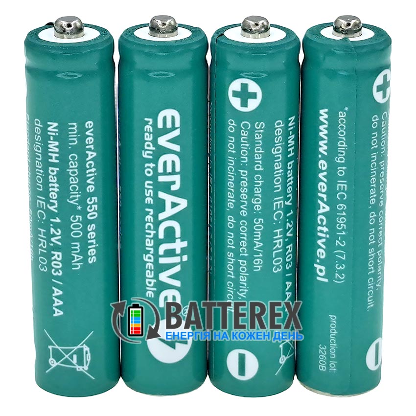 Аккумуляторы AAA Everactive Infinity Line 550 mah