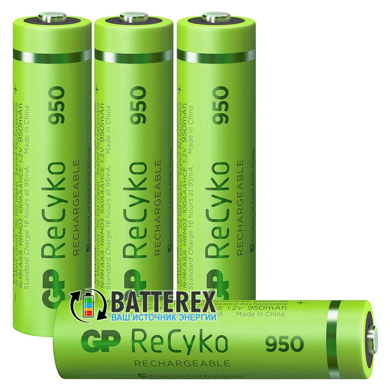 ААА аккумуляторы GP Recyko 950mah