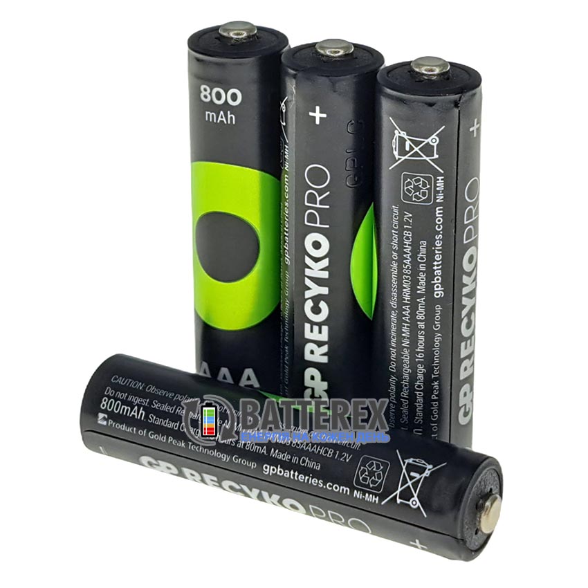 Акумулятори AAA GP Recyko Pro 800mah на 1500 циклів