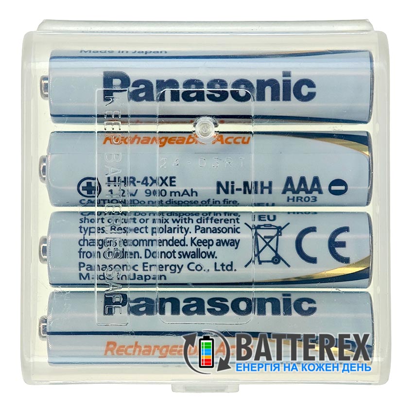 AAA NiMH Panasonic Evolta 900mah 1.2V HHR-4XXE комплект 4 шт.
