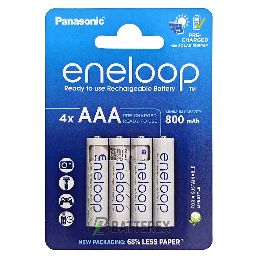 AAA Panasonic Eneloop 800 mah BK-4MCDE/4CP CartonPack 2025-2026