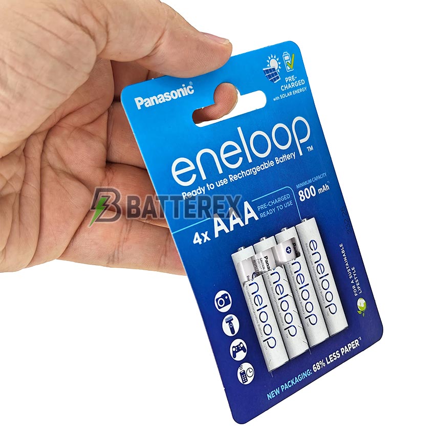 AAA Panasonic Eneloop min. 800 mah BK-4MCDE