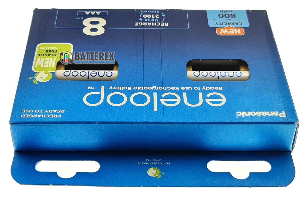 AAA Panasonic Eneloop 800 mah BK-4MCDE/8BE EcoBox AAA Panasonic Eneloop 800 mah BK-4MCDE/8BE EcoBox