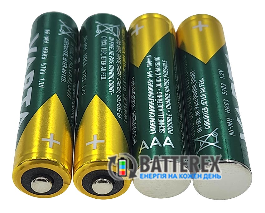 AAA Varta 1000mah акумулятори