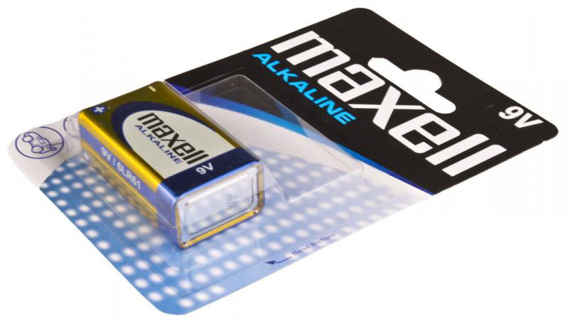 Батарейка щелочная Крона Maxell Alkaline 9V 6F22 6LR61