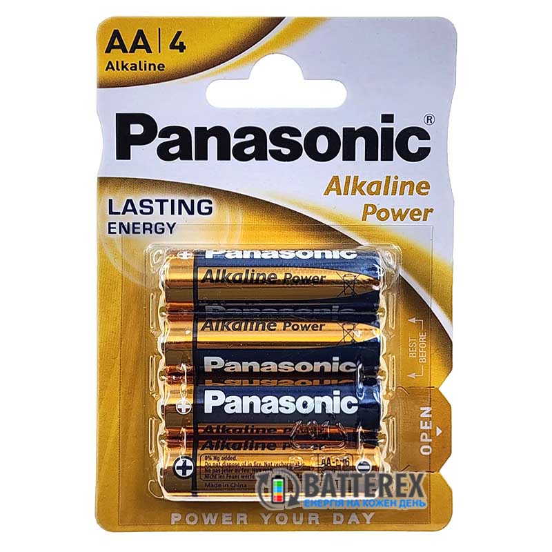 Батарейки лужні АА Panasonic Alkaline Power LR6 1.5V