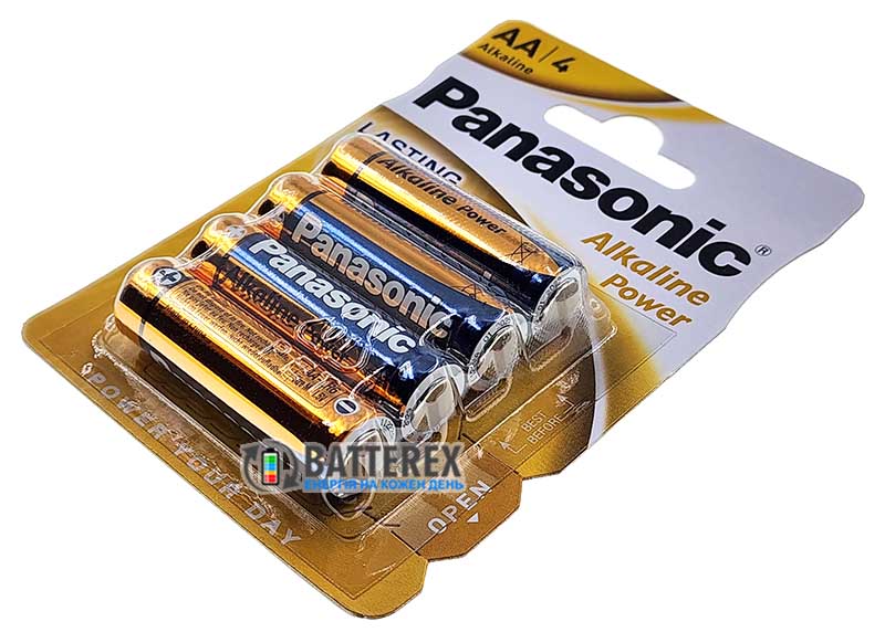 Батарейки лужні АА Panasonic Alkaline Power LR6 1.5V