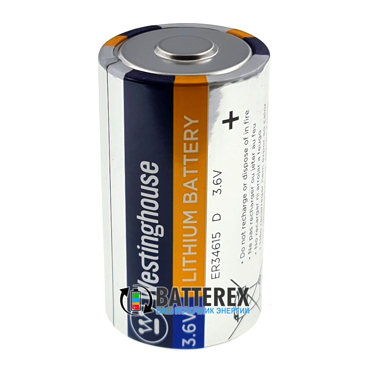Батарейка литиевая D ER34615 Westinghouse 3.6V LiSOCl2