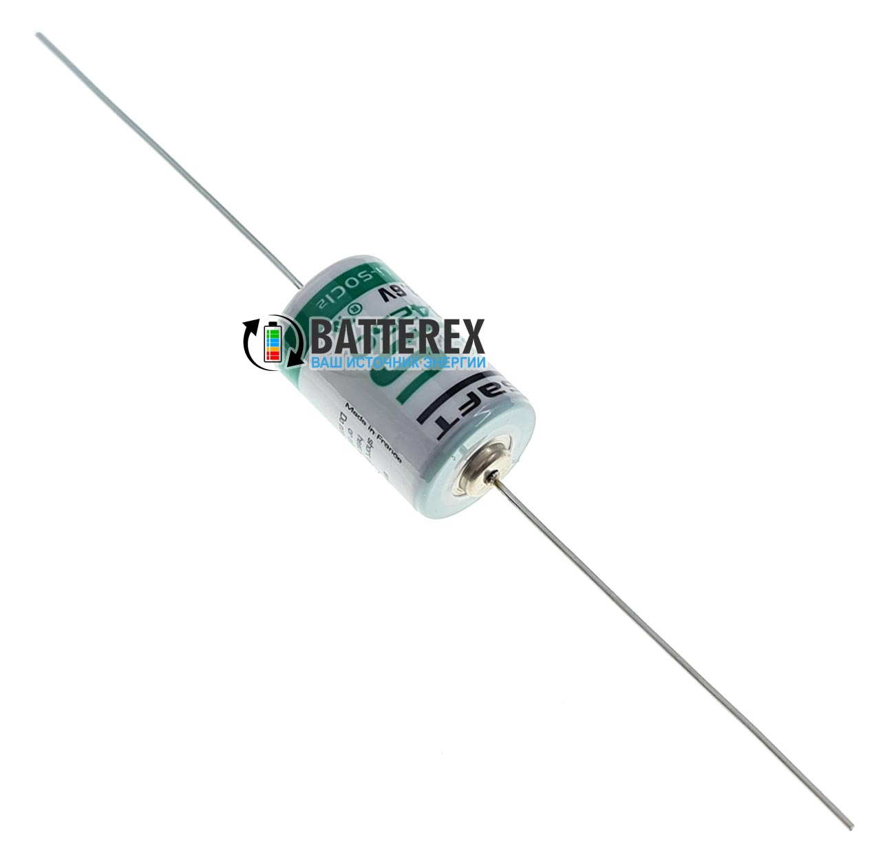 Батарейка літієва SAFT LS 14250 1/2AA CNA 3.6V LiSOCl2 із виводами під пайку