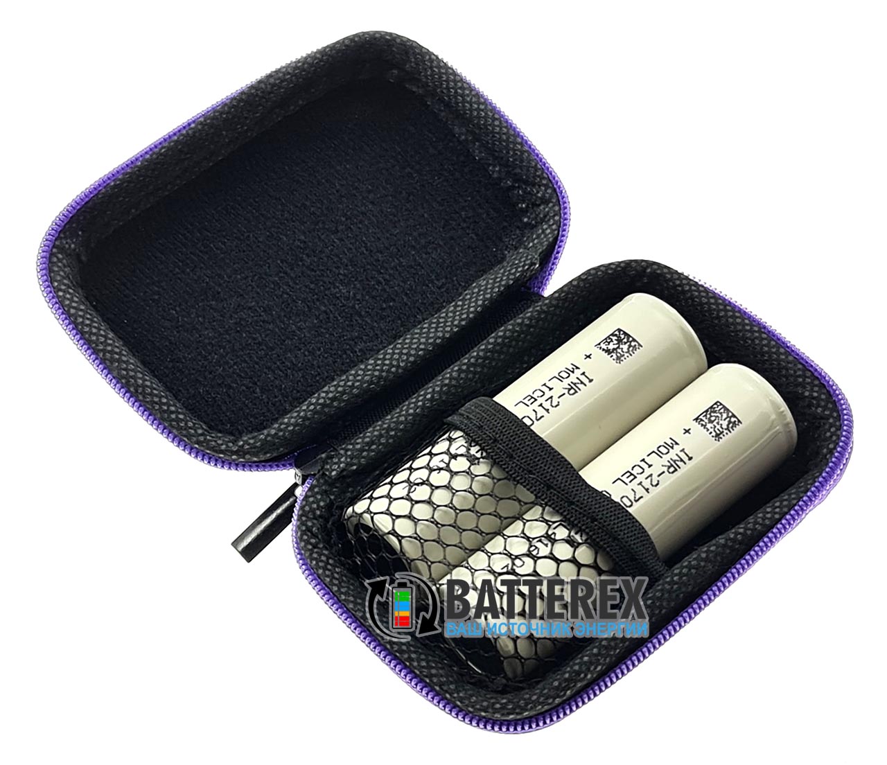 Чехол Vapcell на змейке для аксессуаров и аккумуляторов 21700 Чехол Vapcell на змейке для аксессуаров и аккумуляторов 21700