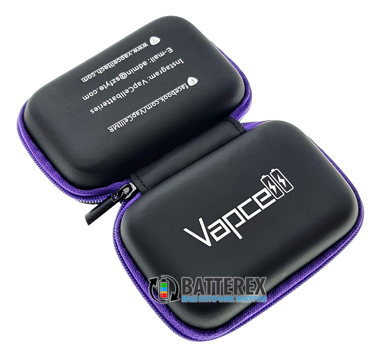 Чехол Vapcell на змейке для аксессуаров и аккумуляторов 21700 Чехол Vapcell на змейке для аксессуаров и аккумуляторов 21700