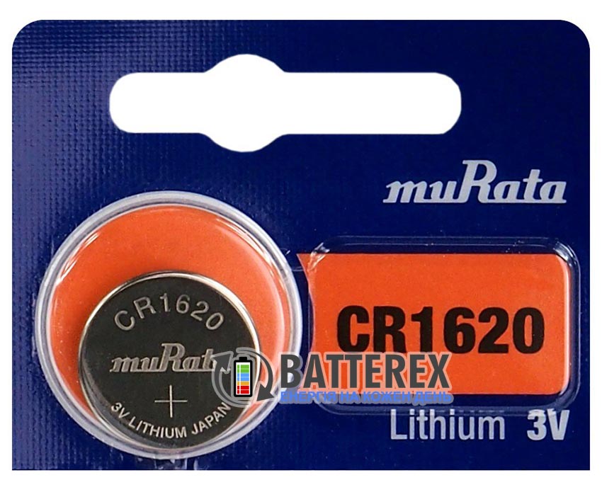 CR1620 Murata Lithium 3V