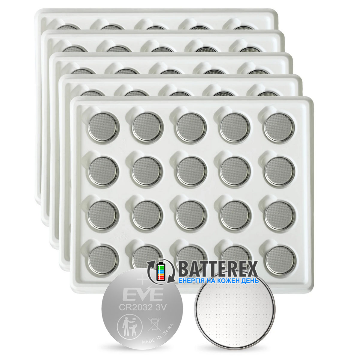 Батарейки літієві CR2032 EVE Lithium Battery 3V