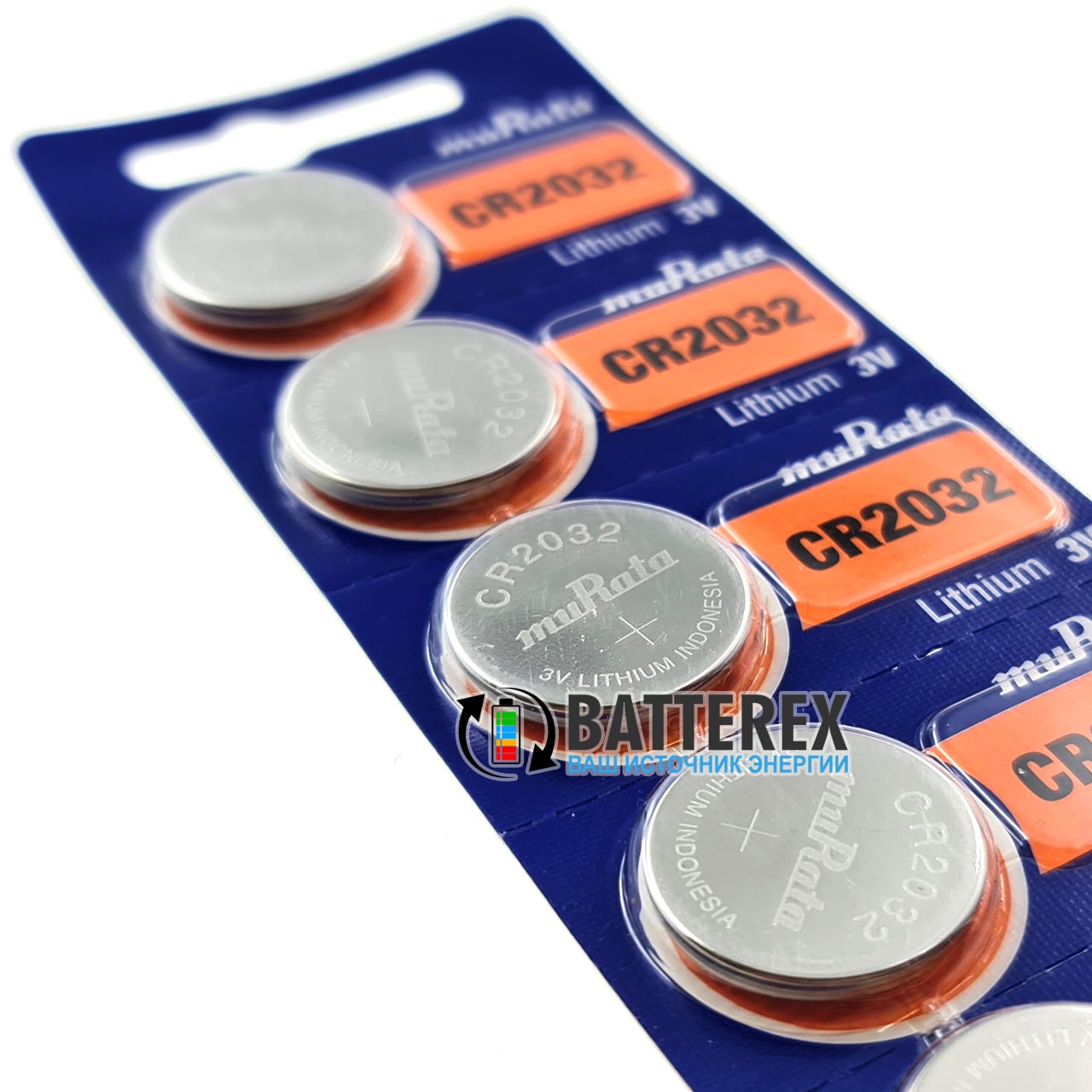 CR2032 Murata Lithium 3V - литиевая батарейка таблетка