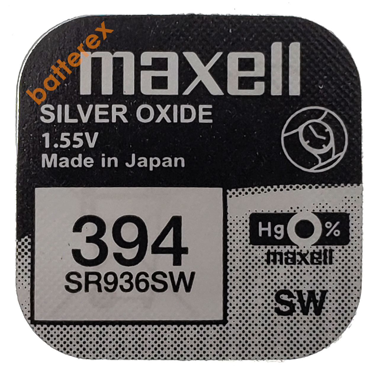 Батарейка 394 SR936SW AG9 Maxell Silver Oxide 1.55V Made in Japan