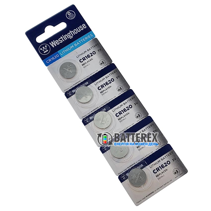 Батарейки CR1620 Westinghouse Lithium Battery 3V
