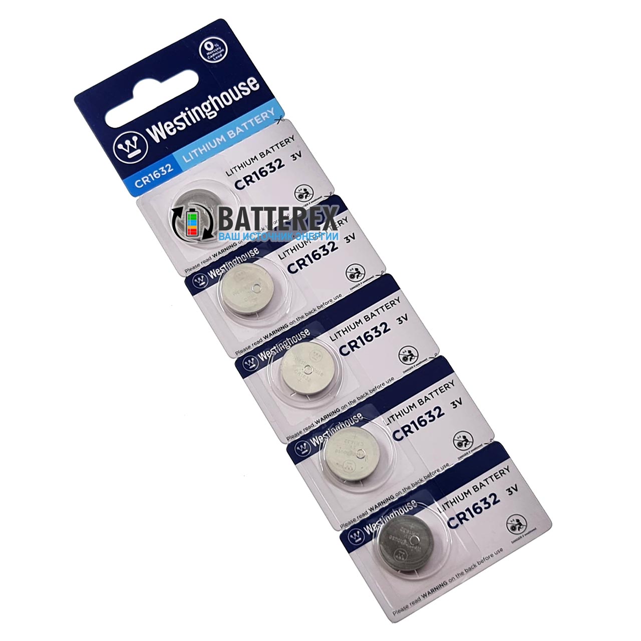 CR1632 Westinghouse литиевая батарейка 3V