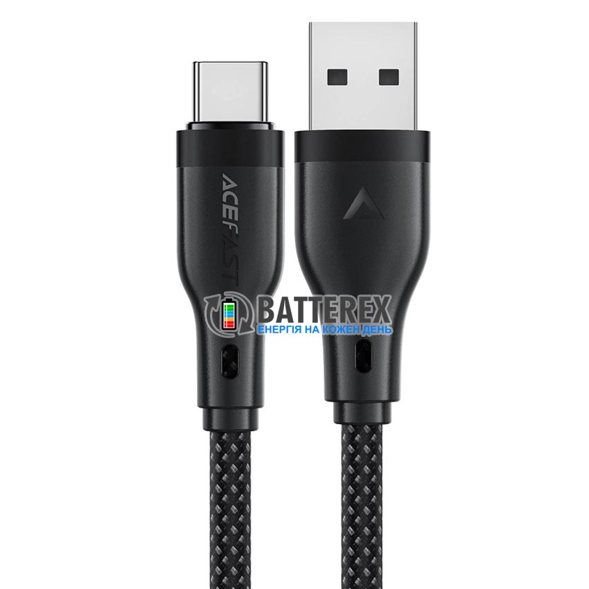 Кабель ACEFAST C8-04 USB-A to Type-C 3A, довжина 1.2м, чорний