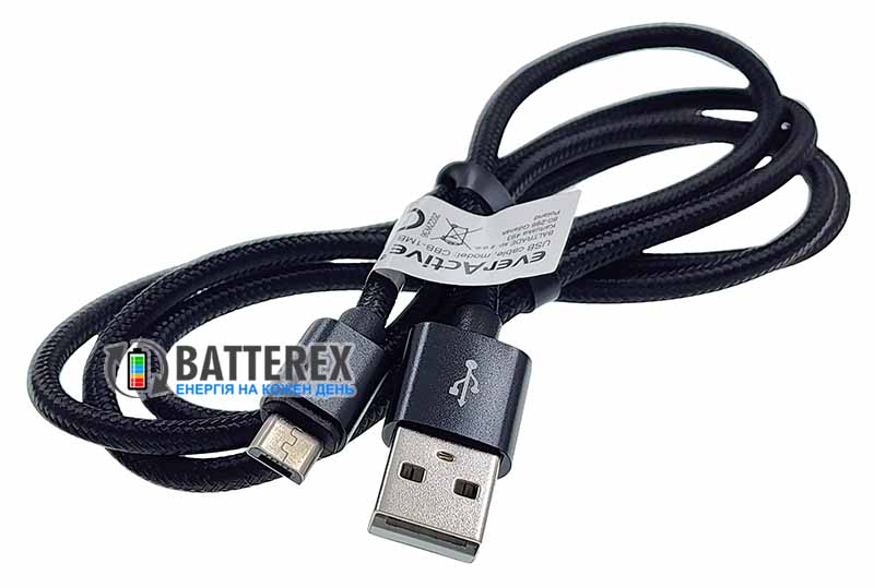 Кабель Everactive CBB-1MB USB - micro-USB 2.4A 1м