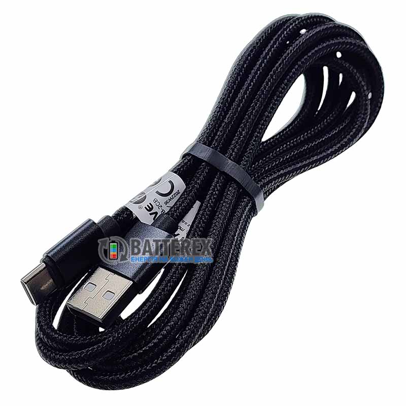 Кабель EverActive CBB-2CB USB - Type-C 3A 2м