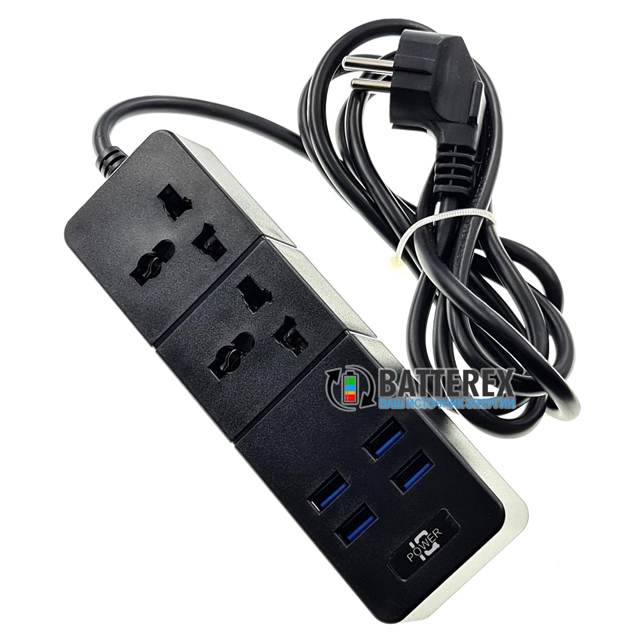Сетевой фильтр на 4 порта USB и 2 розетки IQ Power TB-T07 Сетевой фильтр на 4 порта USB и 2 розетки IQ Power TB-T07