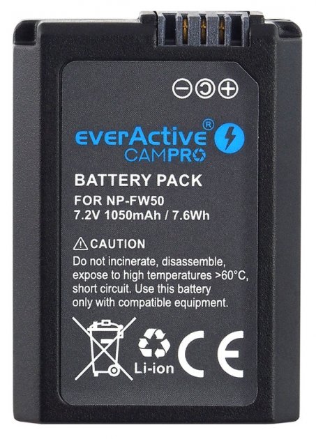 Sony NP-FW50 7.2V 1050mah 7.6Wh