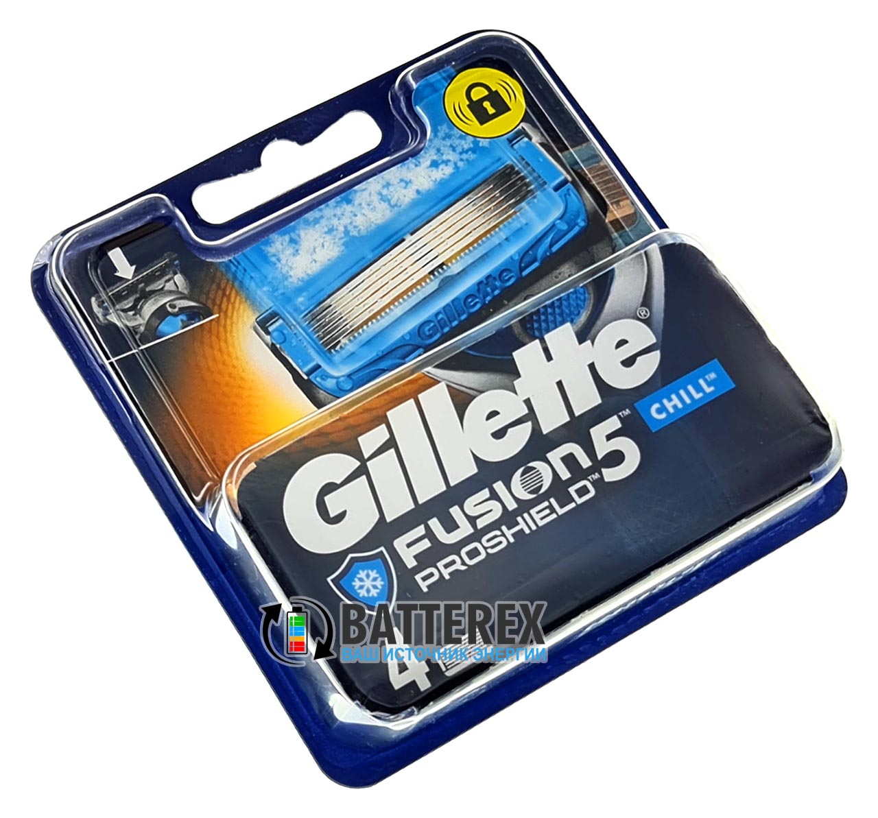 Gillette Fusion Proshield Chill - упаковка 4 лезвия