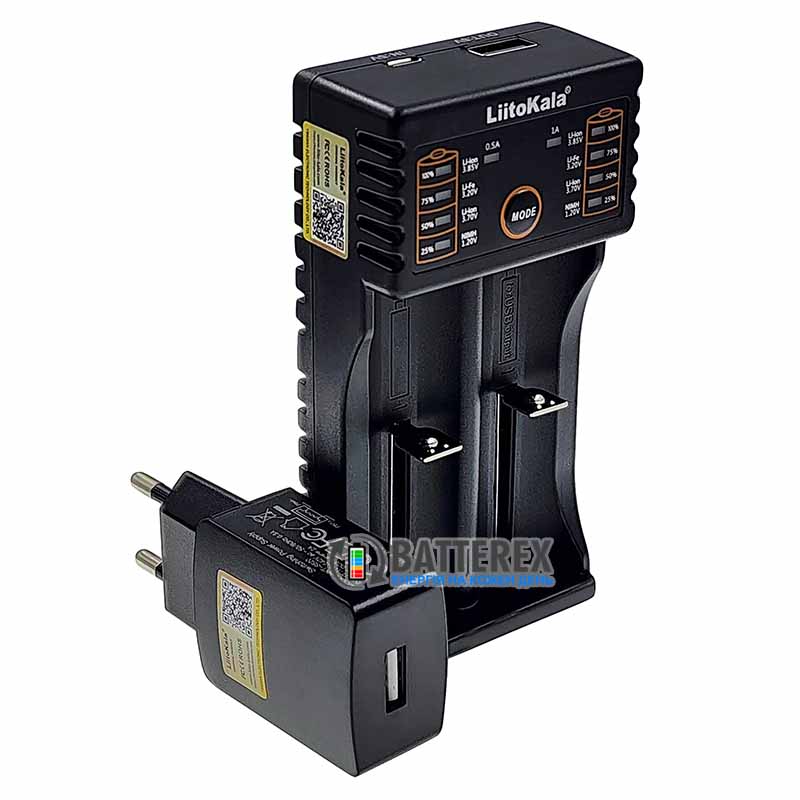 LiitoKala Lii-202  + блок живлення Liitokala 5V 2A