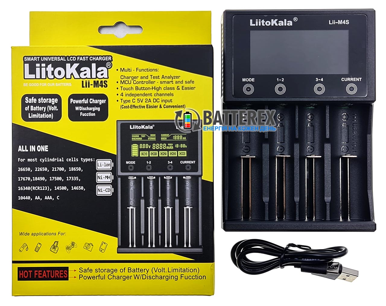 Купить Liitokala Li M4S зарядное устройство