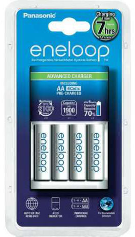 Оригинальный набор Panasonic Eneloop BQ-CC17 Advanced Charger Kit