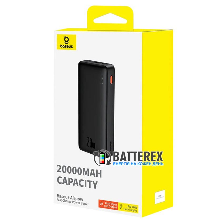 Power Bank Baseus Baseus Airpow P10022804113-00 Black 20000mAh 20W