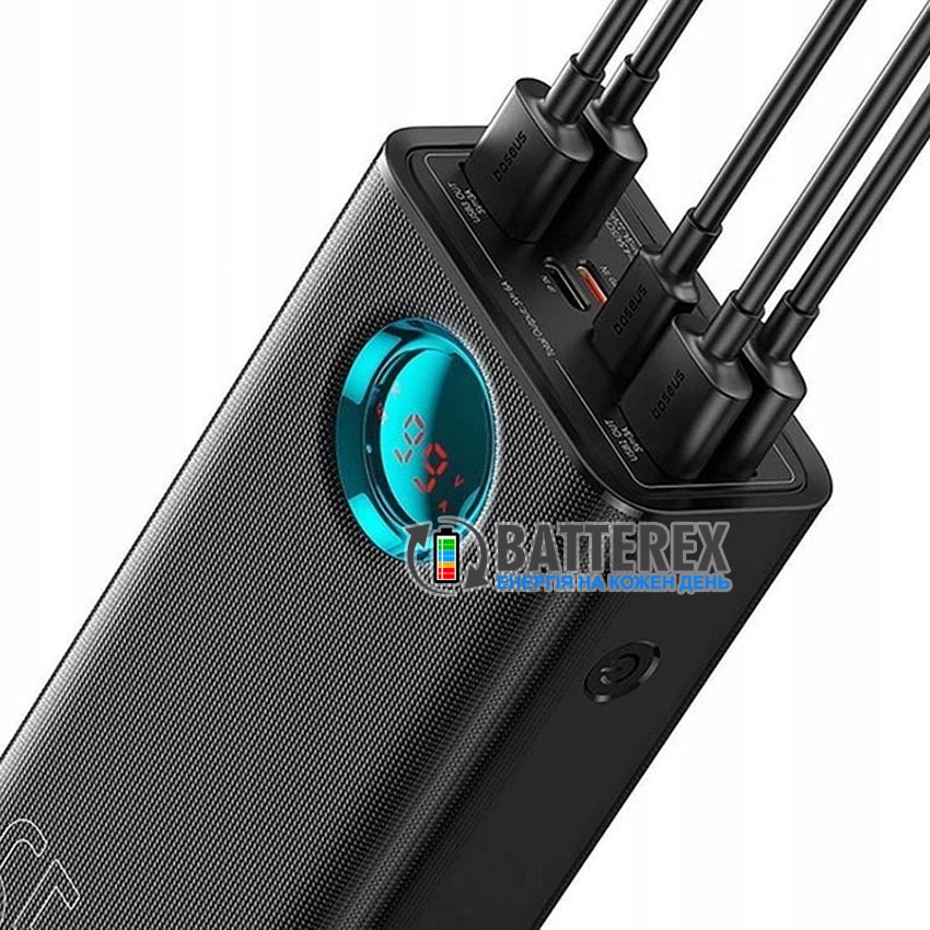 Повербанк Baseus Amblight Digital Display Fast Charge Power Bank 26800mAh 65W Cluster Black