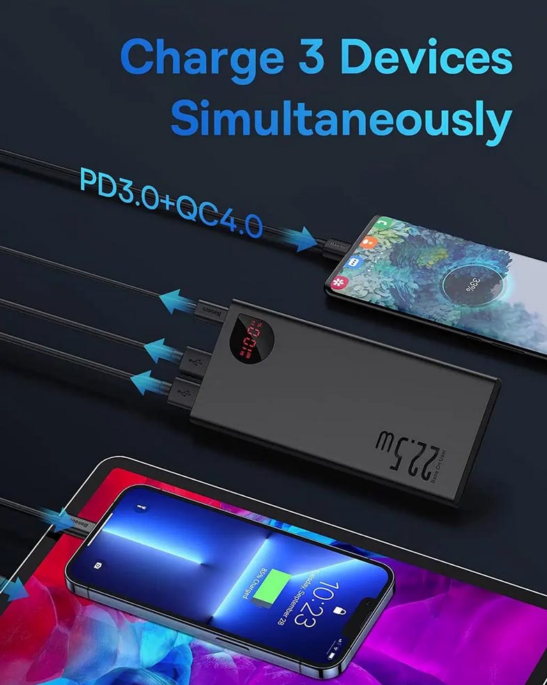 Baseus Adaman PPIMDA-B0A Metal Black 10000mAh 22.5W