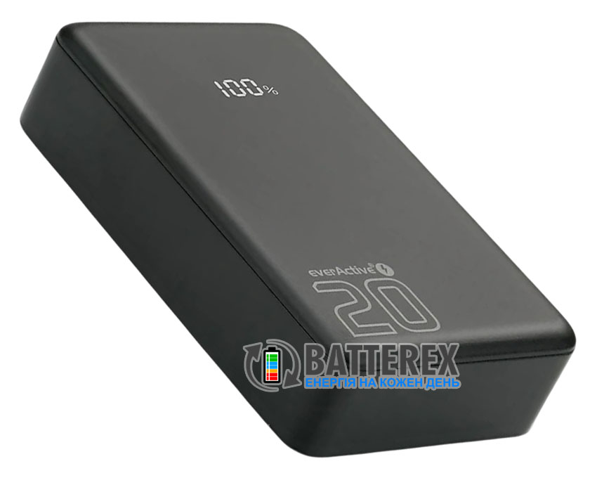 Повербанк EverActive Energy Bank EB-20QB 20000 mAh 20W із швидким зарядом