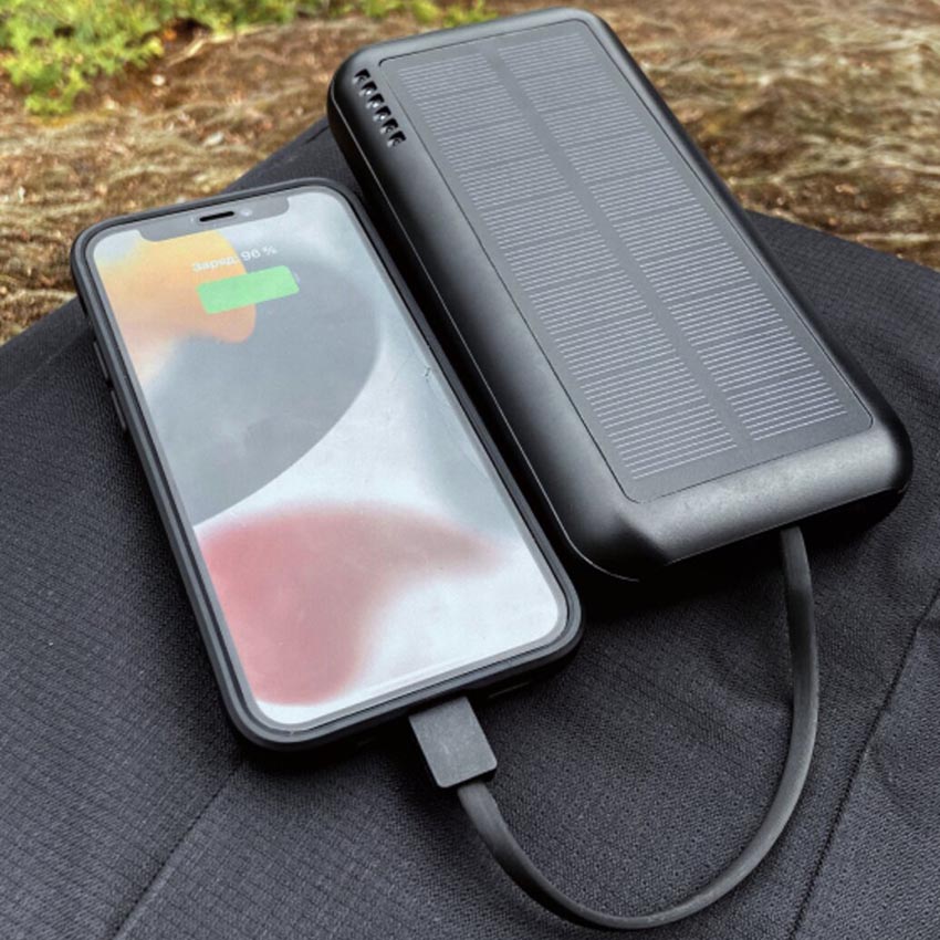 Повербанк Mibrand Extreme MI20K/S4W 20000mAh 15W с солнечною панелью