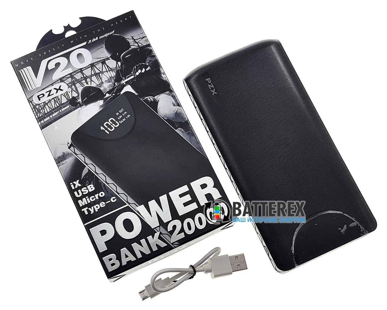 Powerbank PXZ V20 20000mah 5V 3A