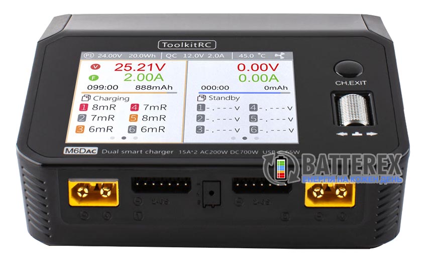 ToolkitRC M6DAC 2x350W 15A со встроенным БП 200W